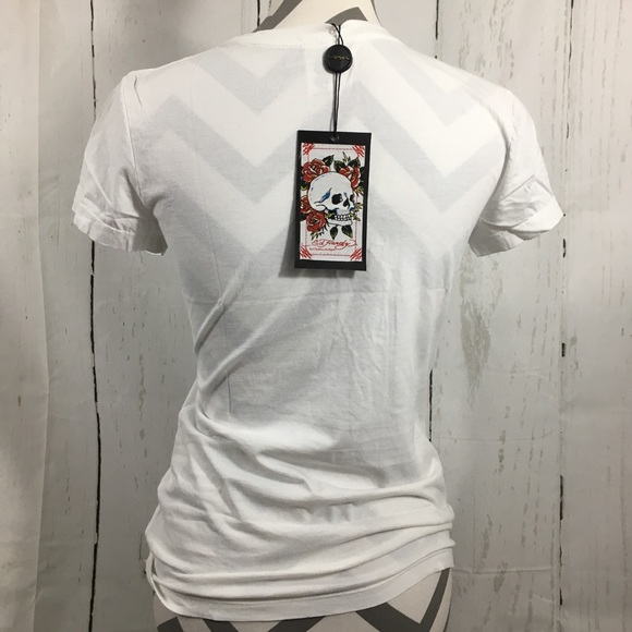 🌺New Ed Hardy Love Kills Slowly Graphic T-shirt - Picture 4 of 7